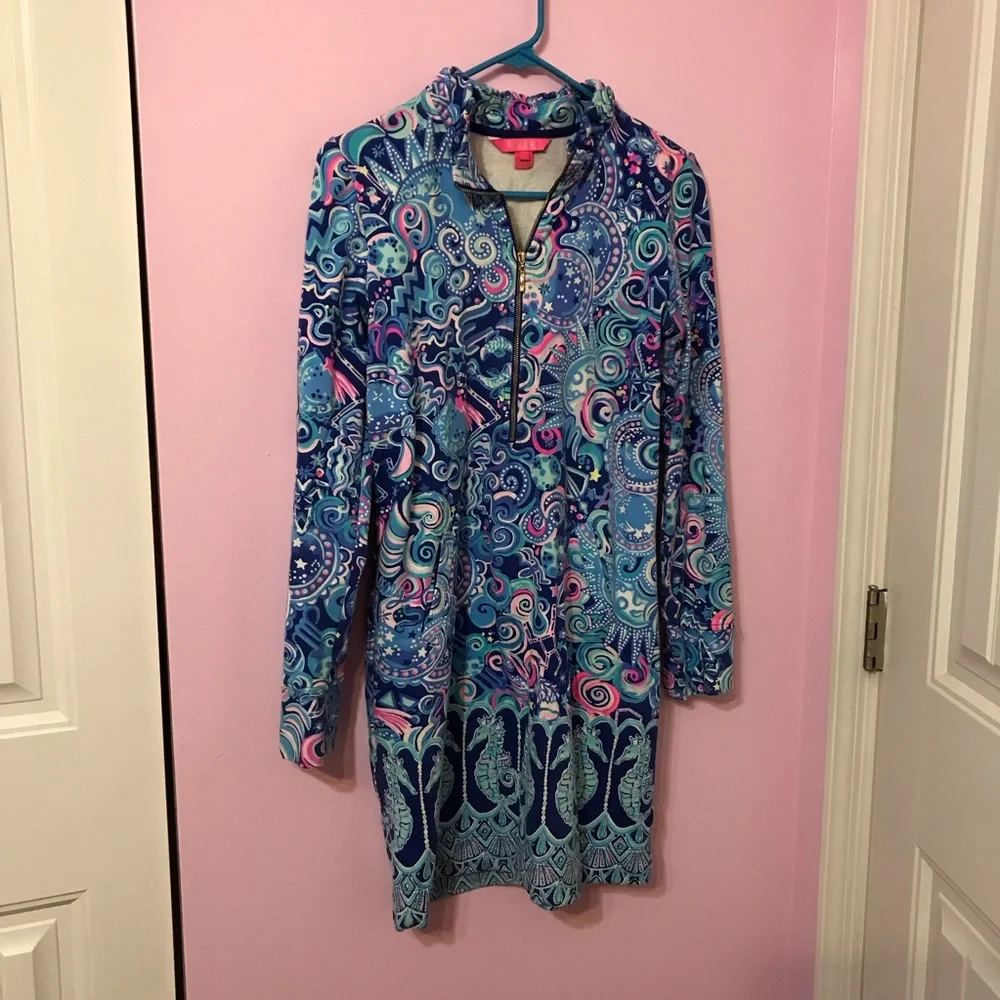 Lilly Pulitzer cosmic kismet popover dress size small